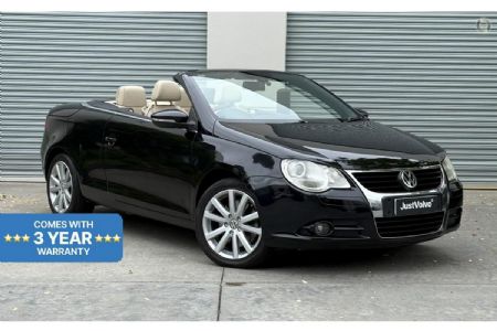 Volkswagen EOS TSI147KW in Black Convertible